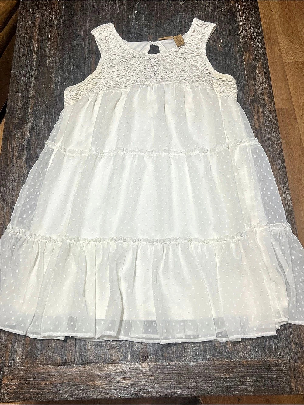 Wrangler White Boho Dress Size XL